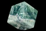 Polished Green Fluorite Cube - Mexico #153388-1